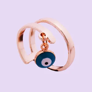 انگشتر زنانه ژوپینگ مدل چشم نظر 502