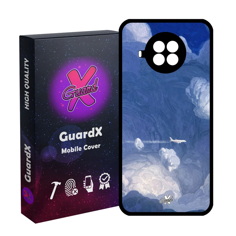 کاور گارد ایکس طرح هواپیما مدل Glass10597 مناسب برای گوشی موبایل شیائومی MI 10T Lite/Redmi Note 9 Pro 5G/10I 5G