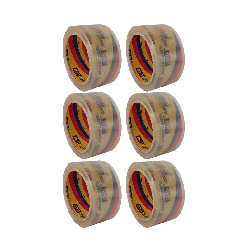 چسب پهن میم مدل 01 عرض 4.8 سانتی متر مجموعه 6 عددی چسب پهن میم مدل 01 عرض 4.8 سانتی متر مجموعه 6 عددی