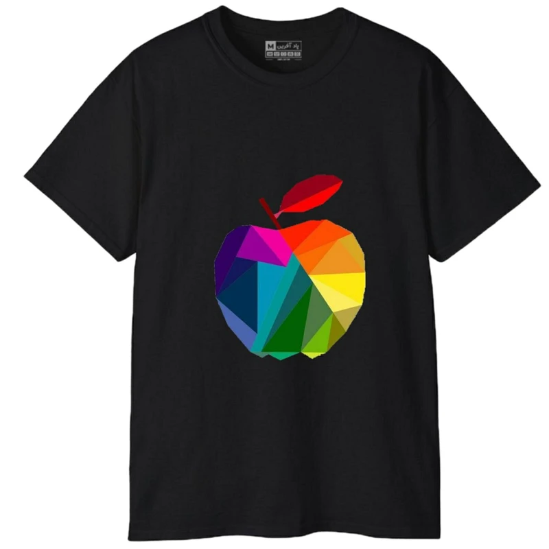 تی‌شرت آستین کوتاه مردانه پاد آفرین مدل میوه سیب کد 1689