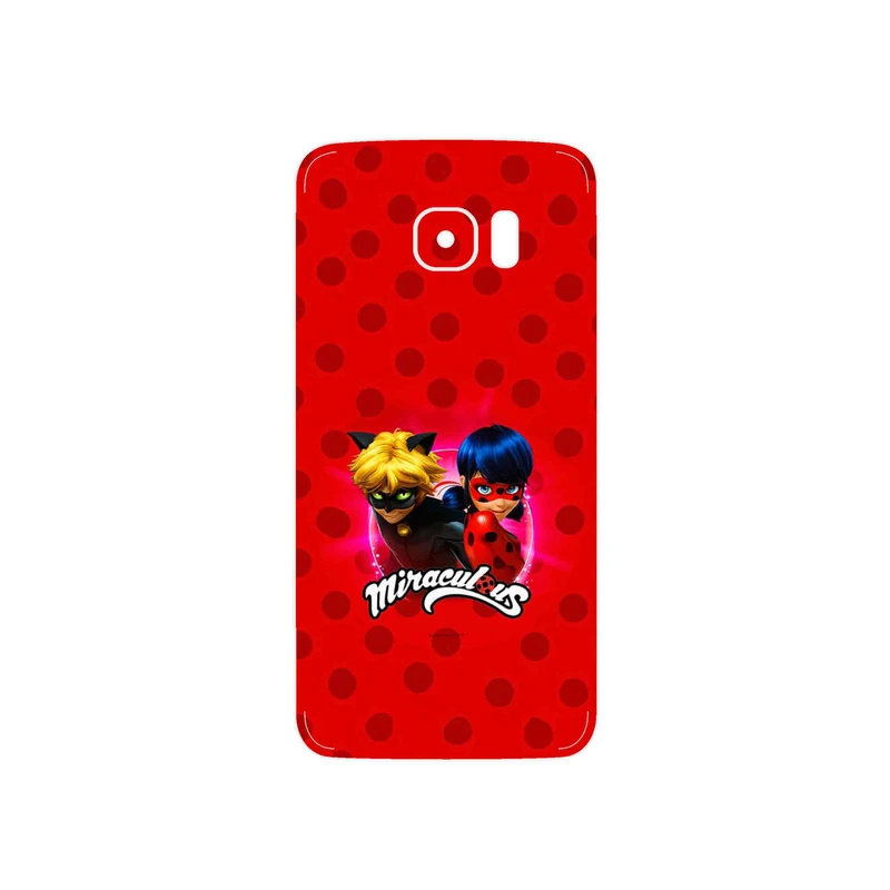 برچسب پوششی ماهوت مدل Ladybug and Cat Noir مناسب برای گوشی موبایل سامسونگ Galaxy S7 Edge