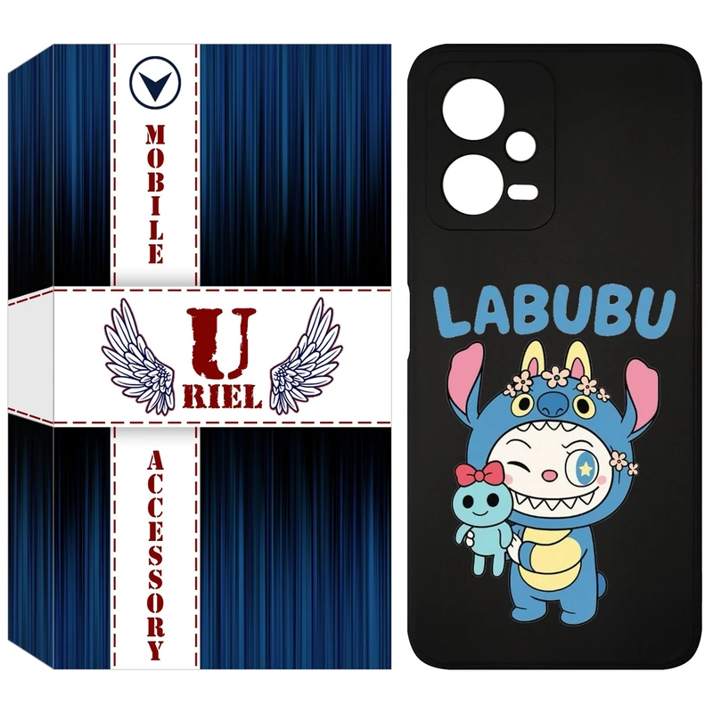 کاور یوریل قاب مدل KSH کد 112 طرح عروسک لبوبو مناسب برای گوشی موبایل شیائومی Poco X5 / Redmi Note 12 5G