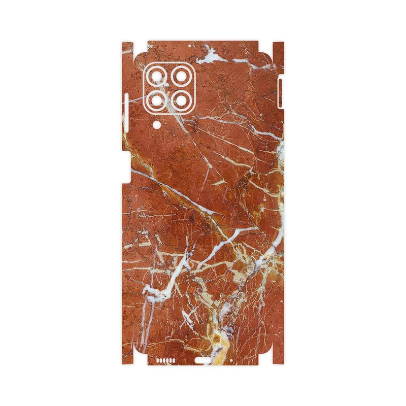 برچسب پوششی ماهوت مدل Red Marble-FullSkin مناسب برای گوشی موبایل سامسونگ M53