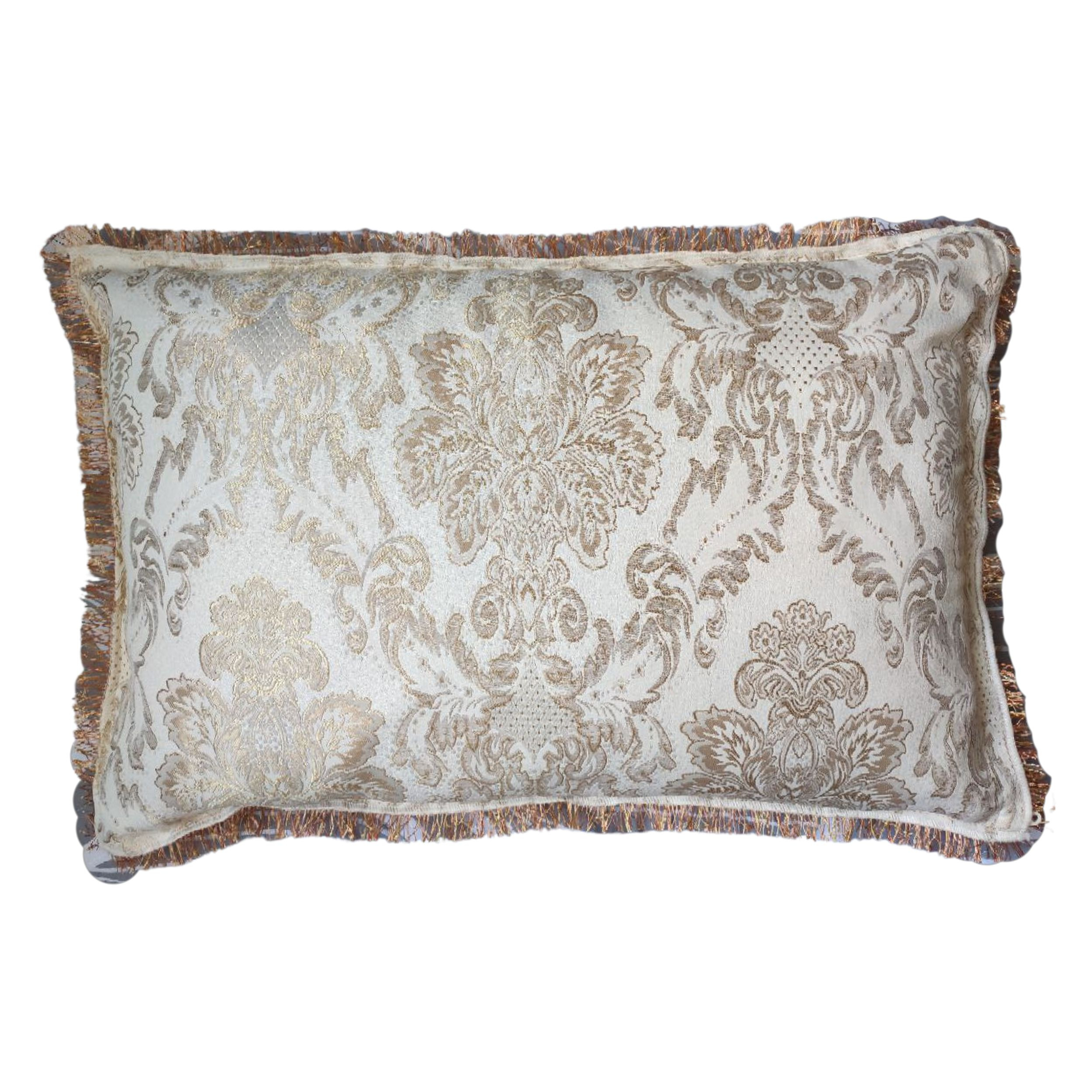 رو بالشی مدل سلطنتی مخمل ریشه دار بسته 2 عددی