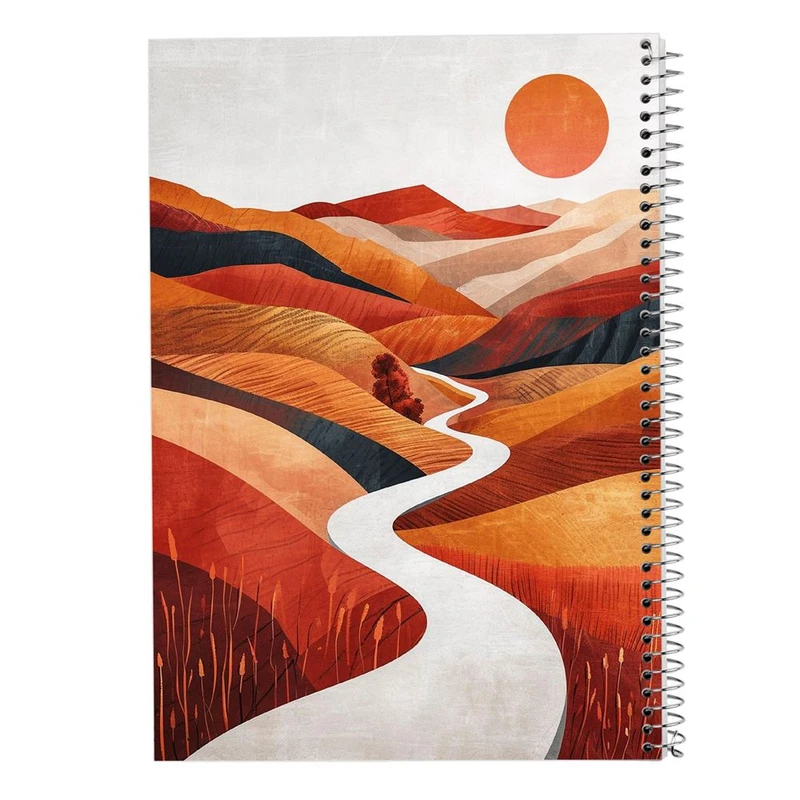 دفتر شطرنجی 50 برگ مدوپد طرح طبیعت کد DF15384