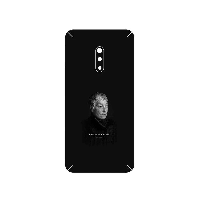 برچسب پوششی ماهوت مدل Portrait of a European Woman مناسب برای گوشی موبایل اپو Realme X