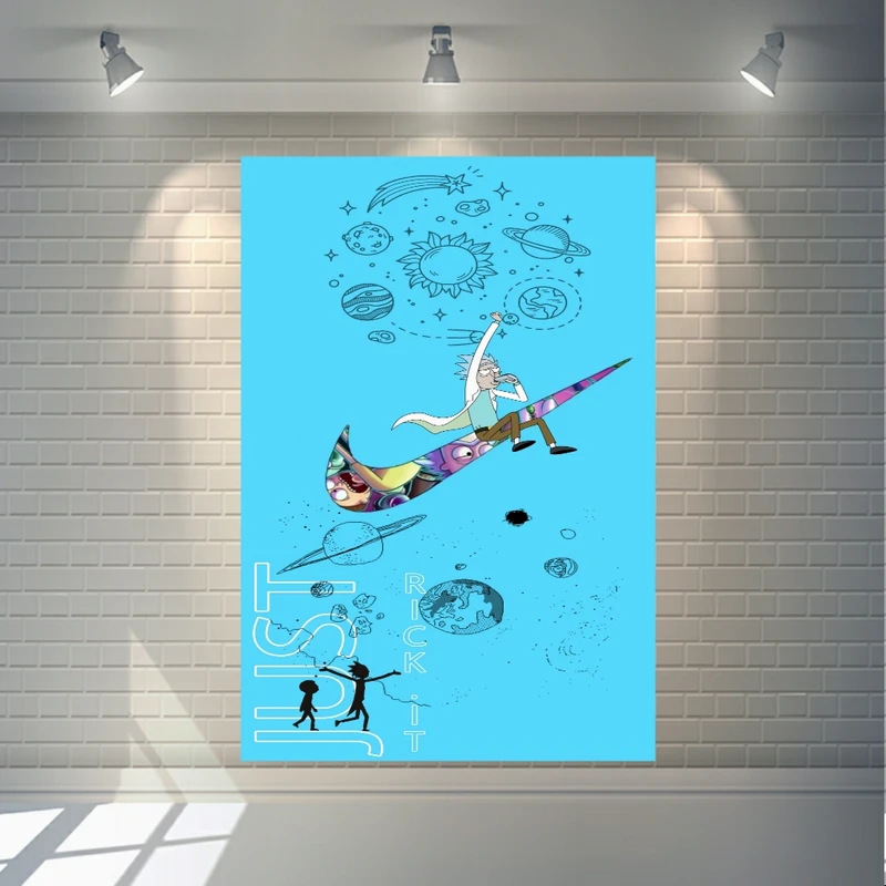 پوستر دیواری طرح ریک و مورتی مدل نایک کد SDB8033