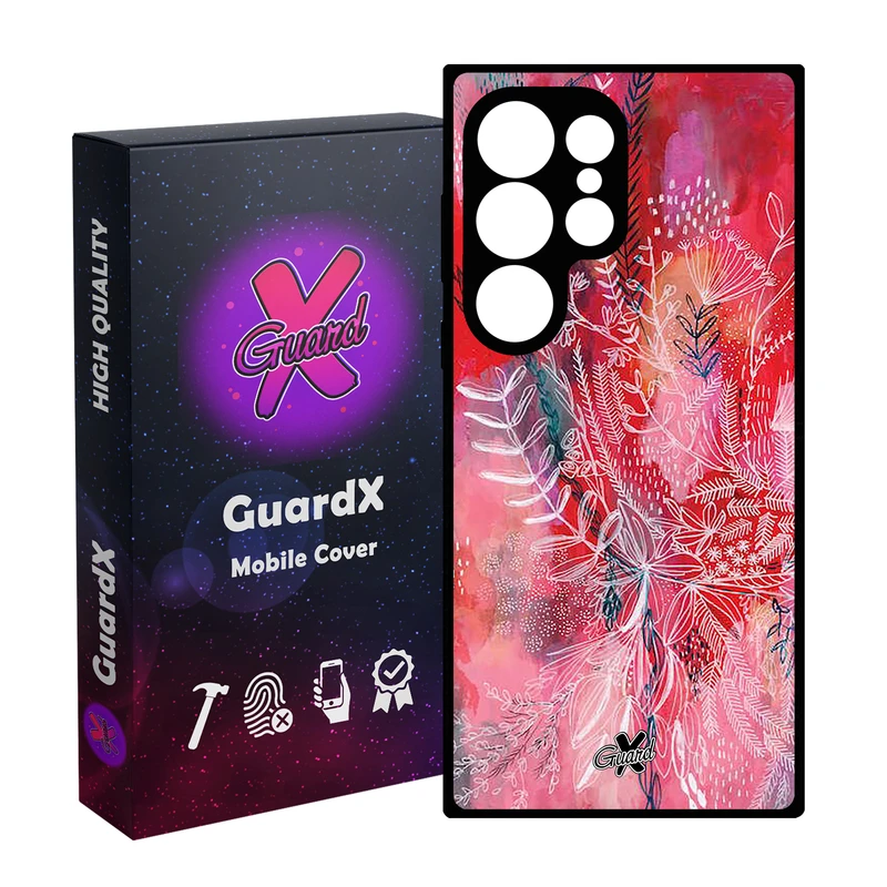 کاور گارد ایکس طرح گل مدل 10282 مناسب برای گوشی موبایل سامسونگ Galaxy S25 Ultra