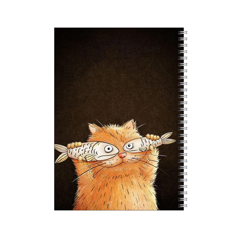 دفتر مشق 100 برگ بامبیلیپ طرح گربه ی چشم ماهی کد 7013384