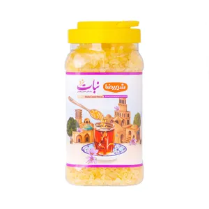 نبات خرد شده زعفرانی شیررضا - 1100 گرم