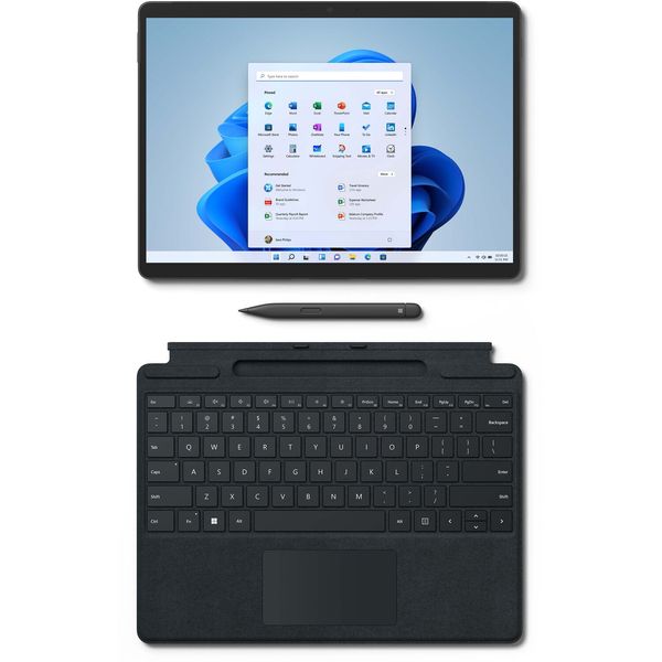 تبلت مایکروسافت مدل تبلت مایکروسافت مدل Surface Pro 8 ظرفیت 256 گیگابایت به همراه کیبورد Pro Signature و قلم Slim Pen 2 ظرفیت 256 گیگابایت و رم هشت گیگابایت