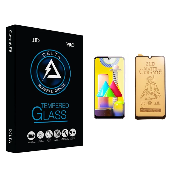 محافظ صفحه نمایش سرامیکی دلتا مدل HD مناسب برای گوشی موبایل سامسونگ Galaxy M31