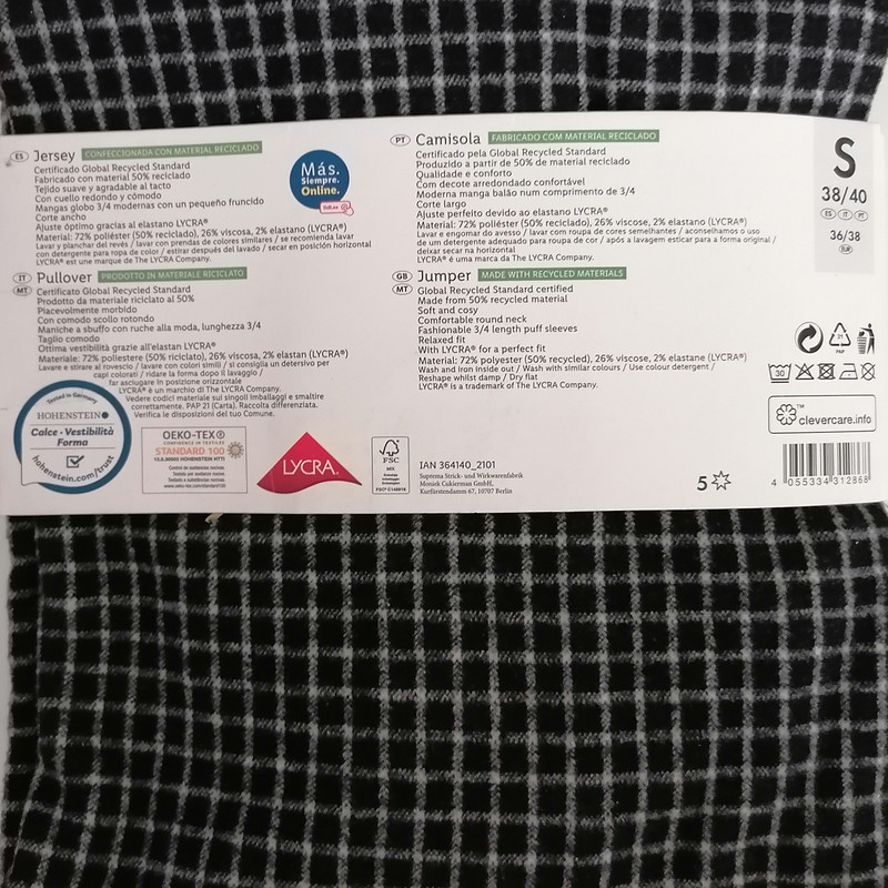 بلوز آستین سه ربع زنانه اسمارا مدل 13730203