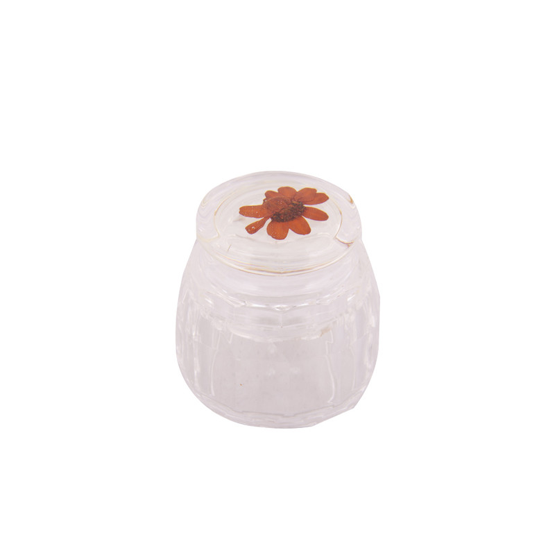 ظرف زعفران طرح گل کد D240-02