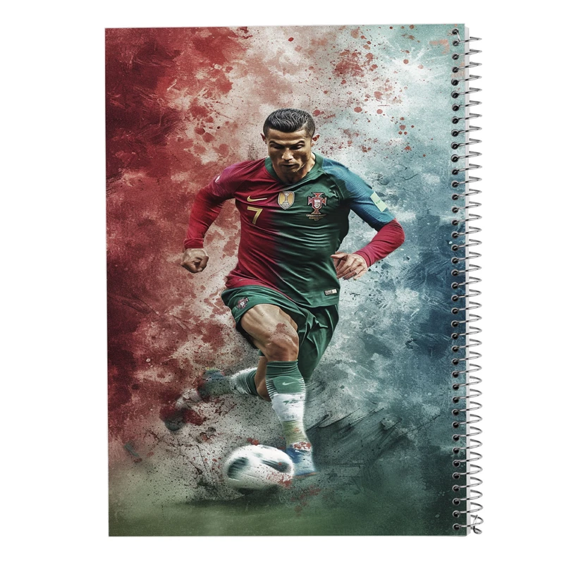 دفتر ژورنال نویسی 50 برگ مدوپد مدل نقطه ای طرح رونالدو ronaldo کد DF13459