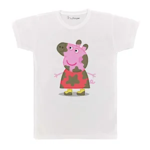 تی شرت بچگانه پرمانه طرح پپا پیگ کد pmt.4745