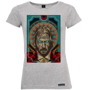 تی شرت آستین کوتاه زنانه 27 مدل John Wick EYES کد MH1158