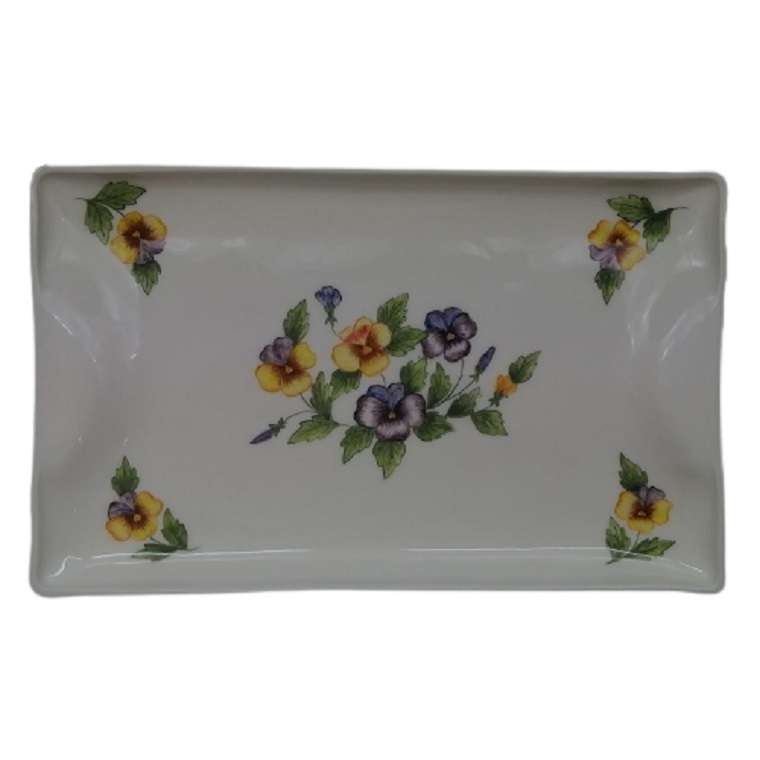 سینی سرامیکی هیوا طرح بنفشه کد 8505762