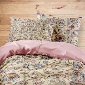 سرویس روتختی مدوپد طرح فرش کاشمر مدل C-Kashmar02 یک نفره 4 تکه