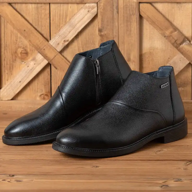 نیم بوت مردانه مدل چرم طبیعی کد bal-m100