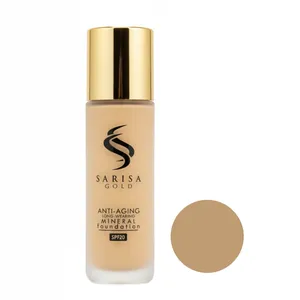 کرم پودر مایع SPF 20 ساریسا گلد مدل SS شماره 45 مناسب برای انواع پوست حجم 35 میلی لیتر