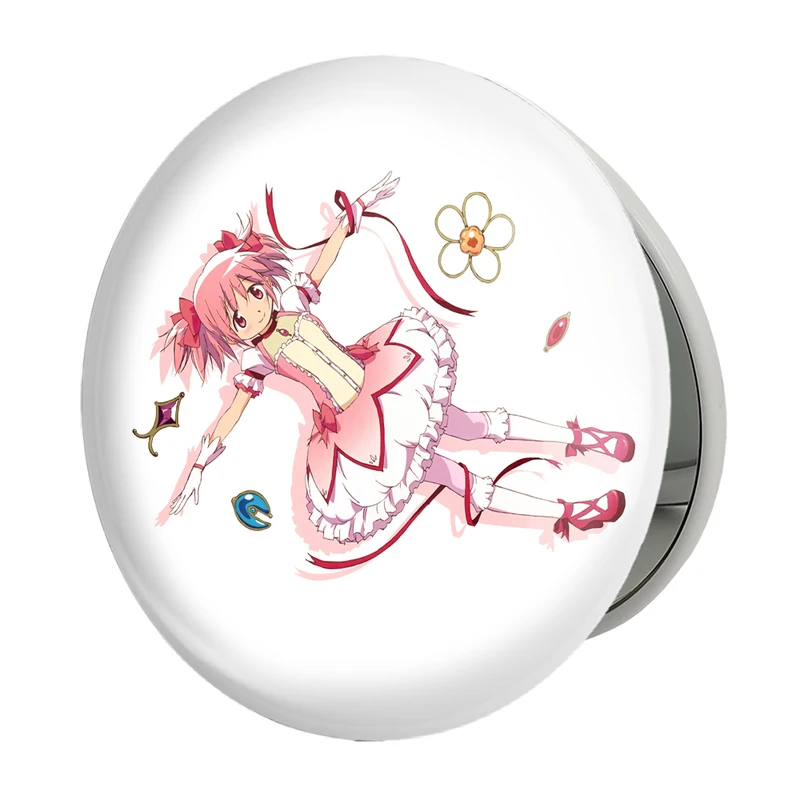آینه جیبی خندالو طرح مادوکا کانام انیمه مادوکا مجیکا Madoka Magica مدل تاشو کد 18364 