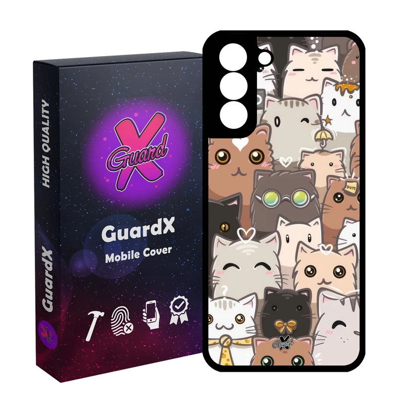 کاور گارد ایکس طرح Cat مدل Glass10674 مناسب برای گوشی موبایل سامسونگ Galaxy S21 FE