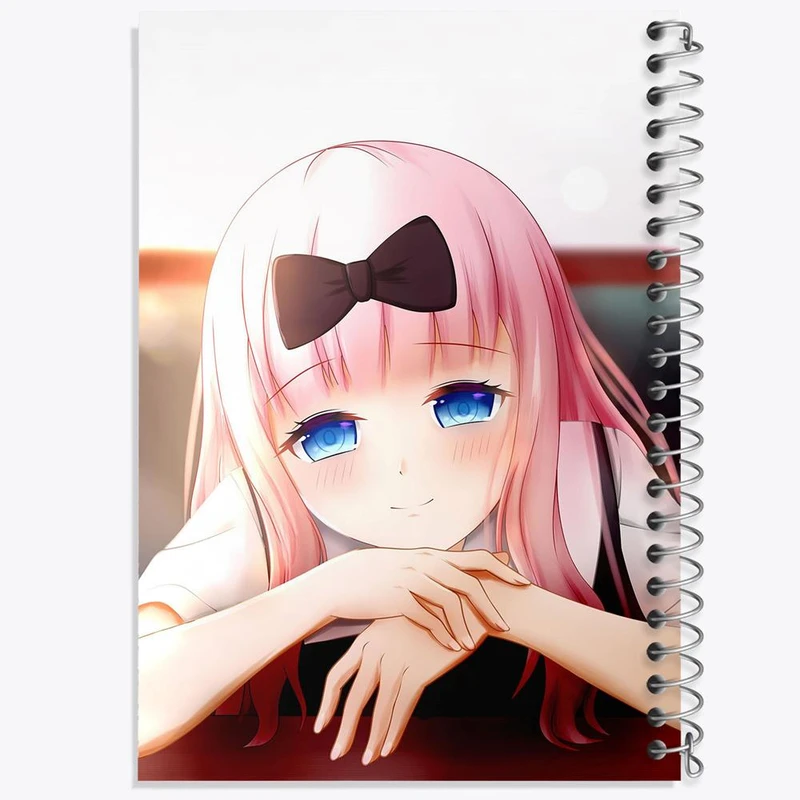 دفتر شطرنجی 50 برگ خندالو طرح چیکا فوجیوارا انیمه کاگویا ساما کد 15989