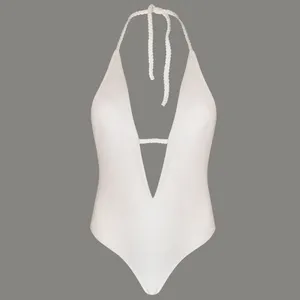 بادی زنانه زافول مدل کبریتی کد 3900 رنگ سفید