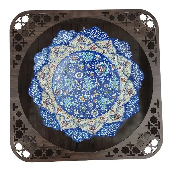 بشقاب میناکاری کد B1070