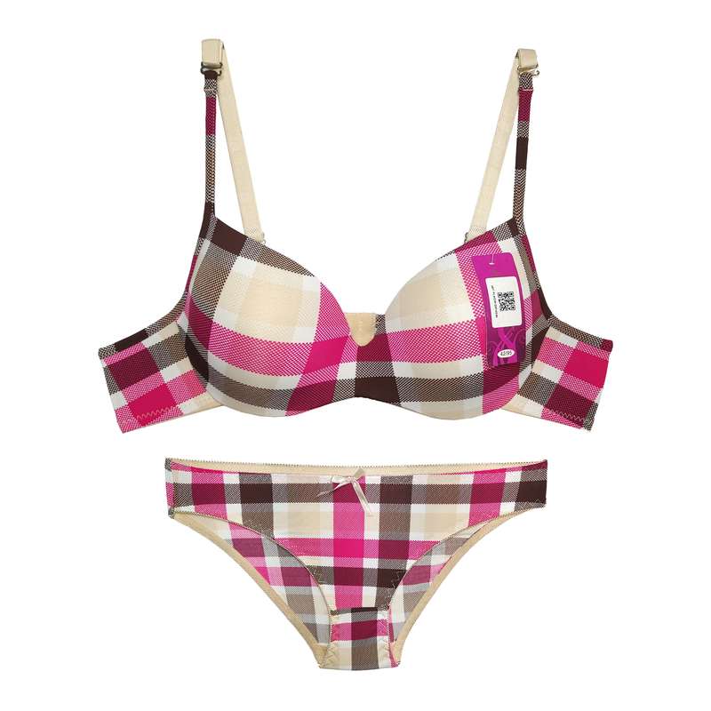 ست شورت و سوتین زنانه مدل چهارخانه کد 8133P