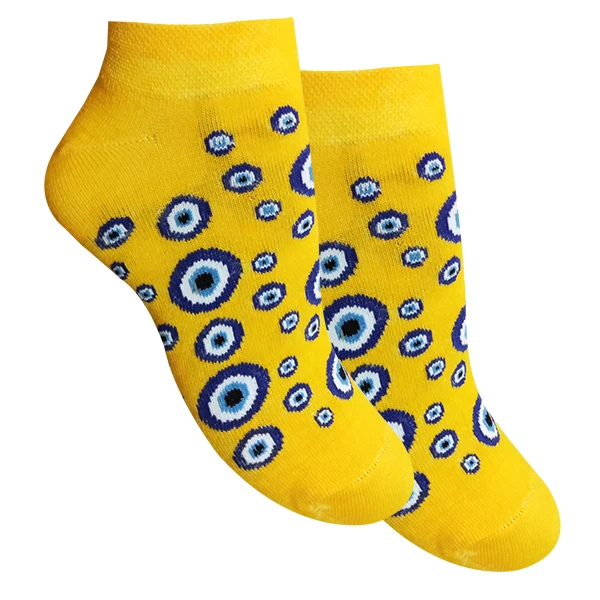 جوراب ساق کوتاه زنانه تن پوش هنگامه مدل چشم نظر کد YW11