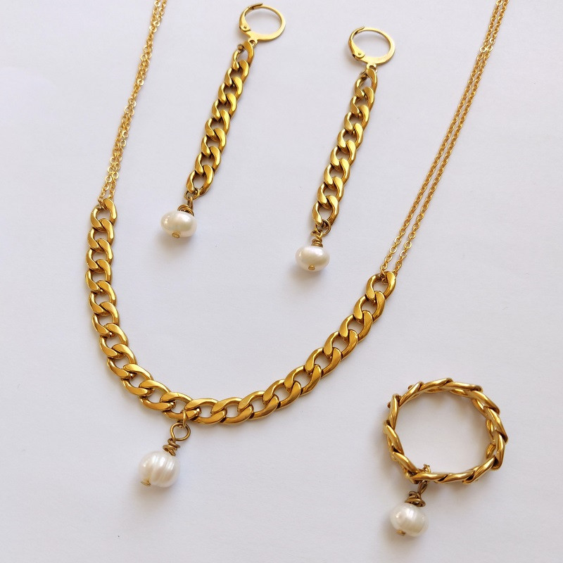 نیم ست زنانه مدل مروارید