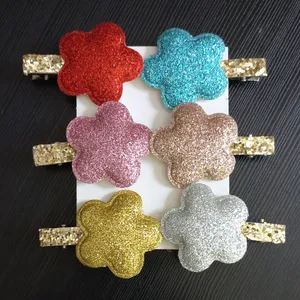 گیره مو دخترانه مدل گل گلی مجموعه 6 عددی