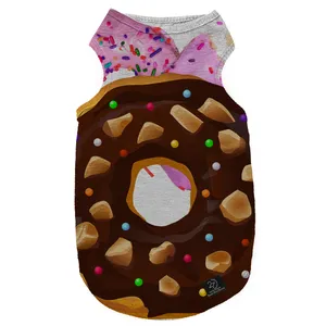 لباس سگ و گربه 27 طرح Doughnut کد MH690 سایز L