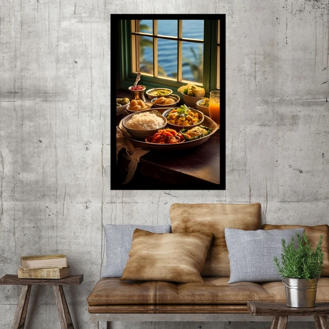 تابلو نوری بکلیت طرح رستوران غذای محلی مدل B-MID-17780