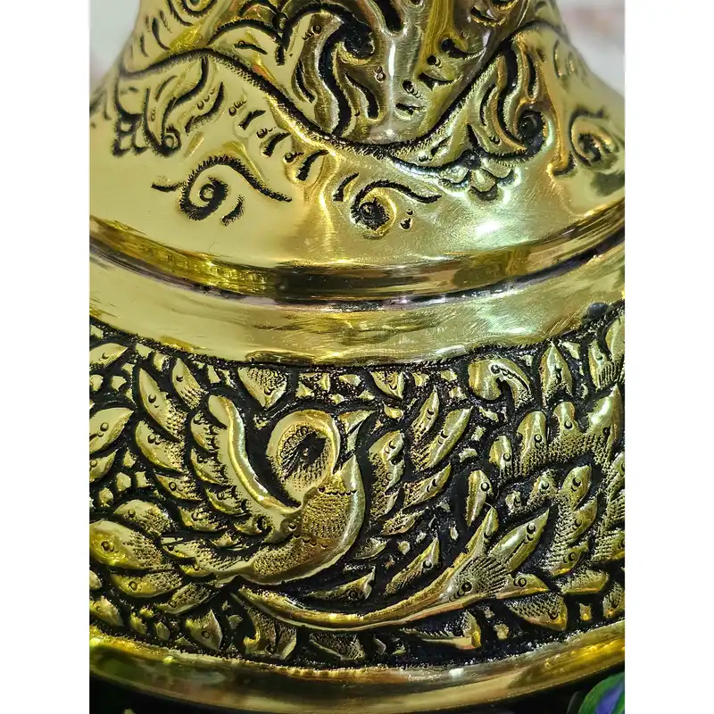 تنگ قلمزنی مدل گل و مرغ کد T40 مجموعه 2 عددی