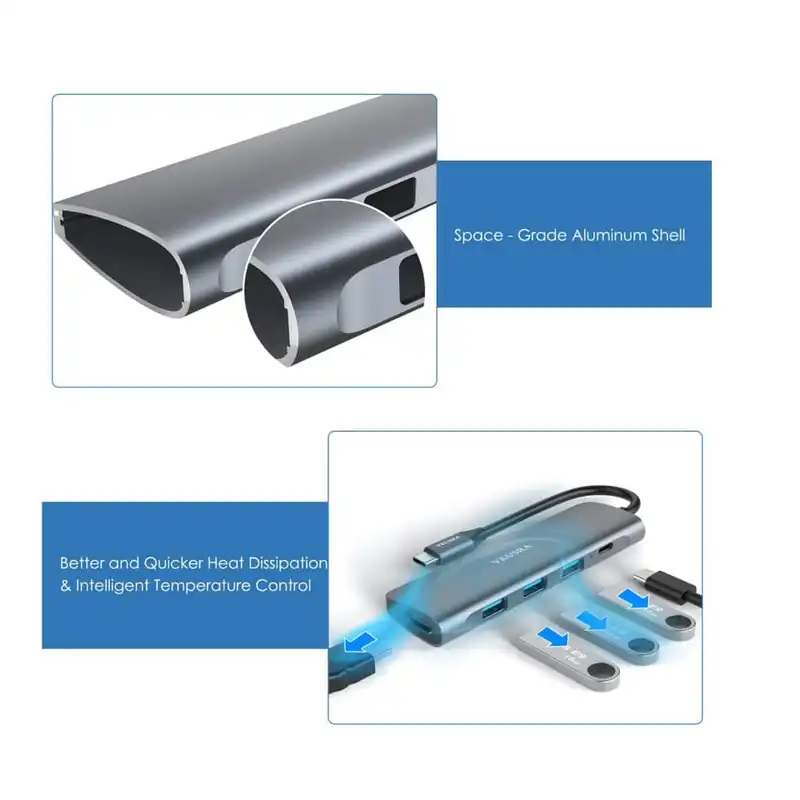 هاب 5 پورت ومونت مدل USB-3107