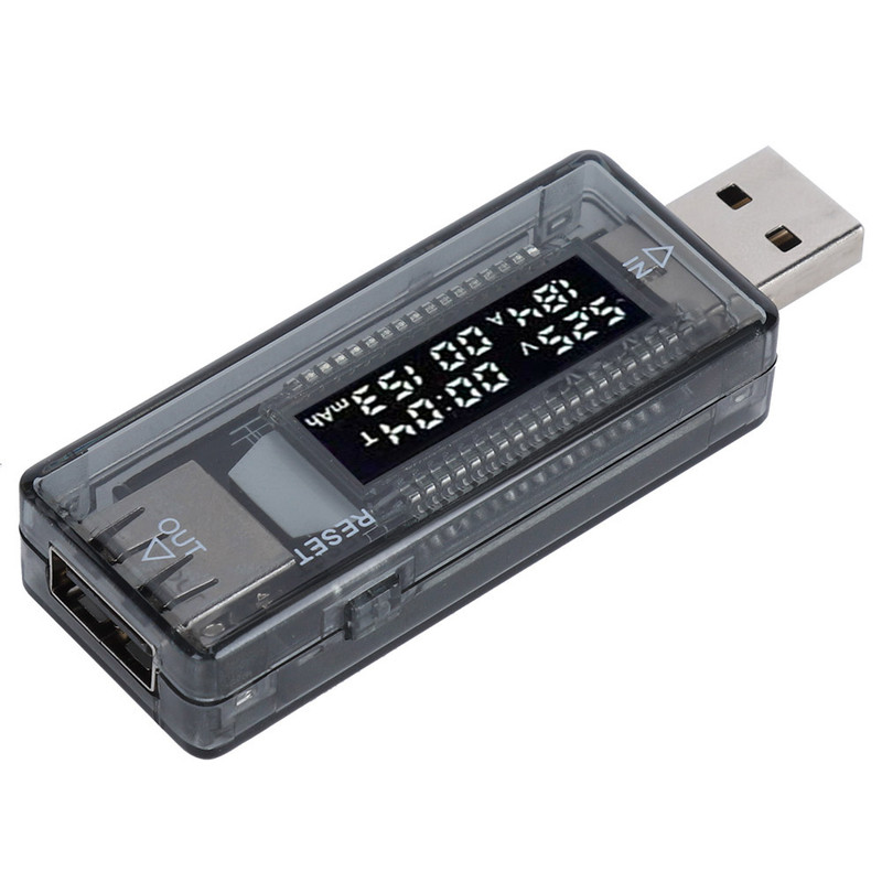 تستر و نمایشگر ولتاژ و جریان و ظرفیت شارژ USB مدل KWS-V21