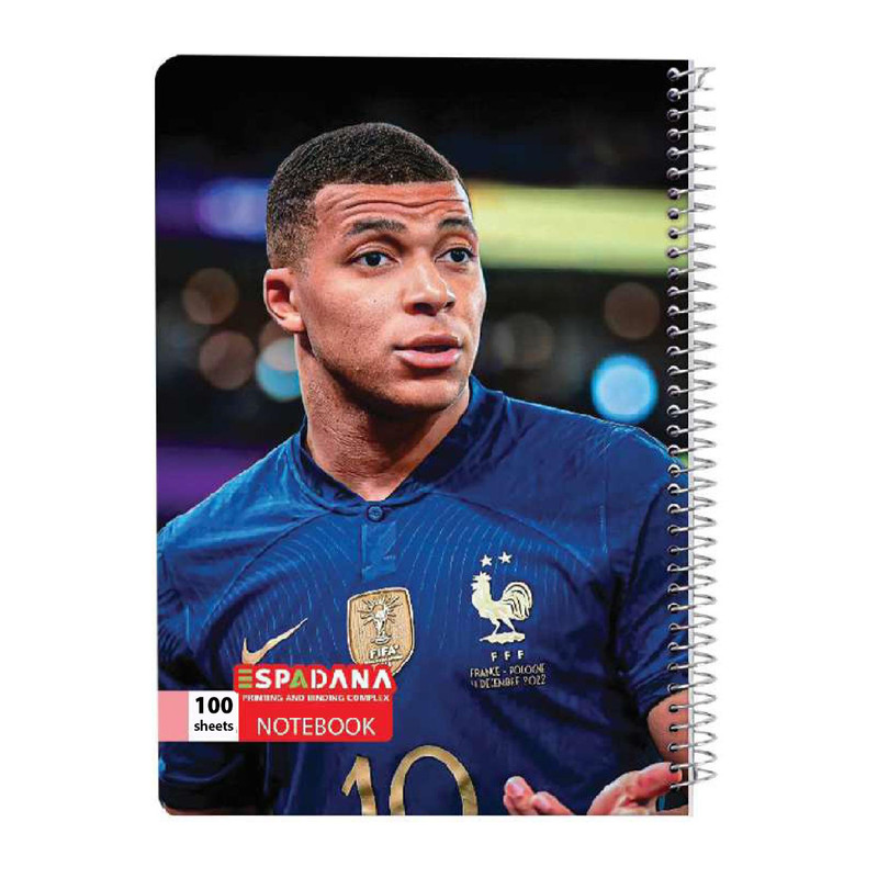 دفتر مشق 100 برگ اسپادانا مدل فوتبالی کد 1241469 مجموعه 4 عددی