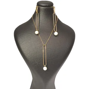 نیم ست طلا 18 عیار زنانه مدل FL 01785