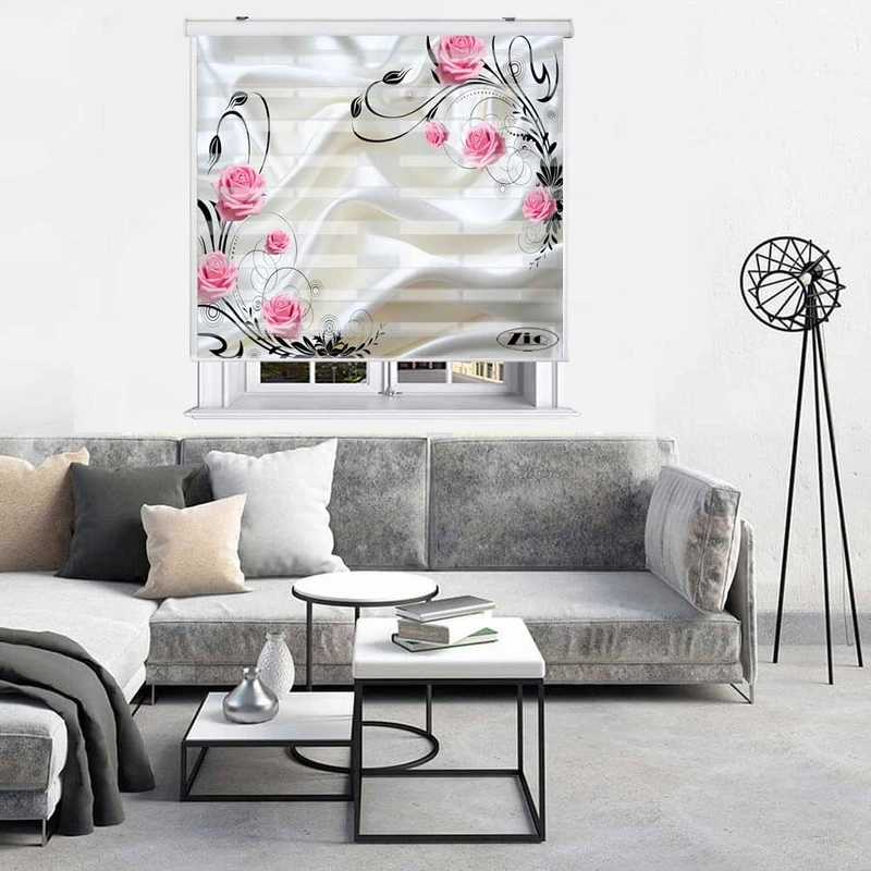 پرده زبرا زیو کد 3D1471 سایز 150x200 سانتی متر