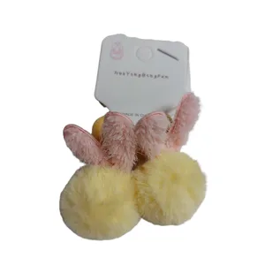 کش مو دخترانه مدل خز خرگوش بسته 2 عددی