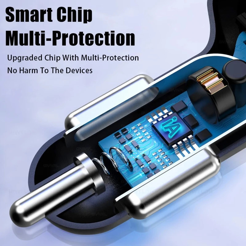 شارژر فندکی 66 وات مدل FP-89 به همراه کابل USB-C