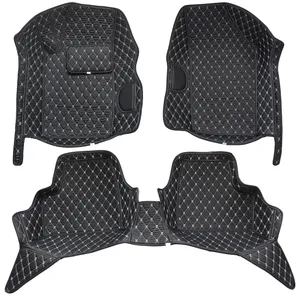 کفپوش 5 بعدی‌ خودرو مدل چرم گلدوزی مناسب برای پژو 206