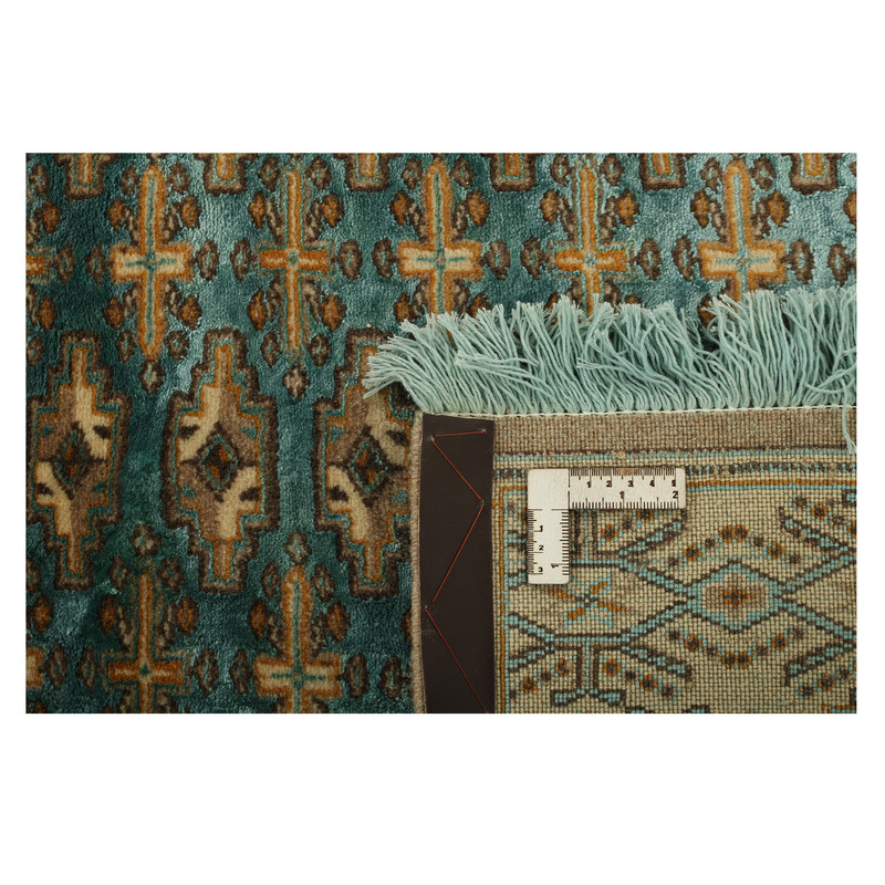 فرش نیمه دستبافت شش و نیم متری مدل گل ابریشم کد 542893