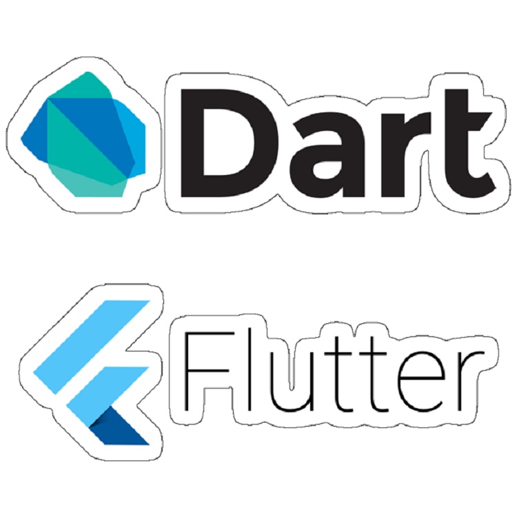 استیکر مدل Dart and Flutter