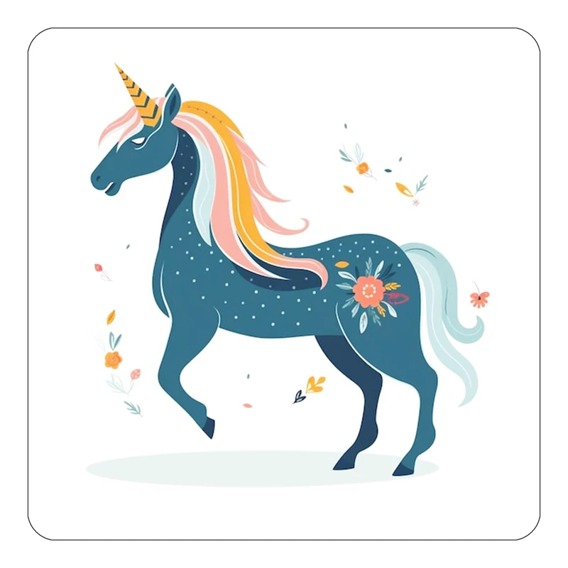 مگنت کاکتی طرح اسب تک شاخ و یونیکورن مدل mp31479