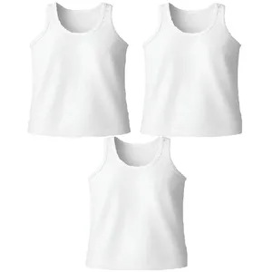 زیرپوش رکابی یقه گرد مردانه مدل Vest مجموعه 3 عددی