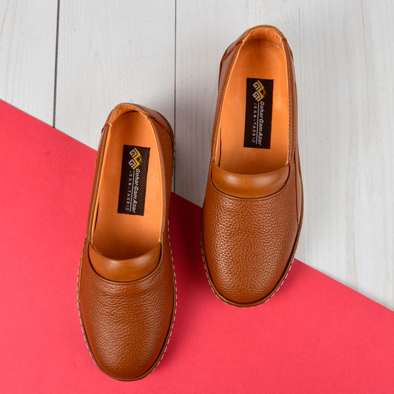 کفش روزمره زنانه مدل چرم طبیعی HN.4143